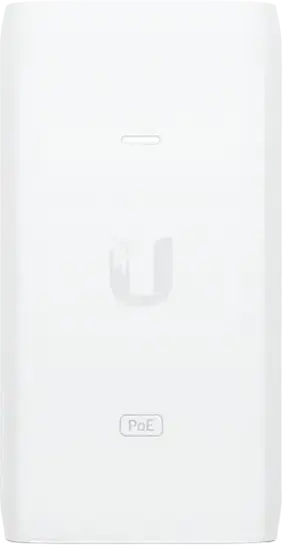 Adaptor Ubiquiti U-PoE-AT UniFi PoE+, Standard IEEE 802.3at, Putere Maxima 30W 48V 0.65A, Port LAN Gigabit 10/100/1000 Mbps, Alb