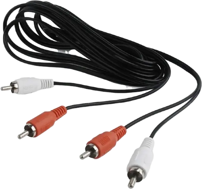 Cablu audio Cablexpert CCA-2R2R-6, 2x RCA (M) - 2x RCA (M), 1,8m, Negru