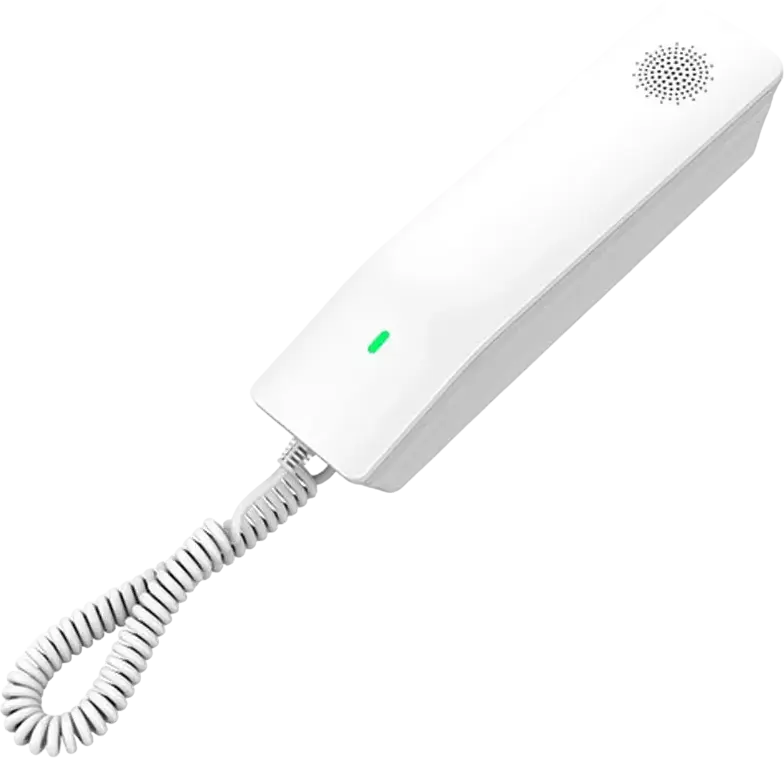 Grandstream GHP610 Compact IP Hotel Phone, 2 SIP Accounts, 2 Lines, PoE, HD Audio, 3-Way Conferencing, GDMS Management, Wall-Mountable, White