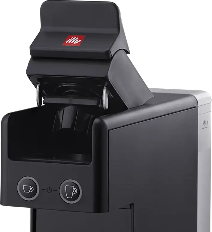 illy Y3.3 iperEspresso Capsule Coffee Machine, 19 Bar Pump Pressure, 1250W, 0.75L Water Tank, ABS Plastic, Black, Two-Stage Extraction System