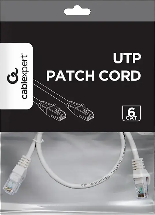 Cablu de retea Cablexpert PP6U-0.5M Cat6 UTP, 0.5m, Gri, Conectori RJ45, 250 MHz, Conductor CCA, Izolatie PVC, Standard TIA/EIA-568B
