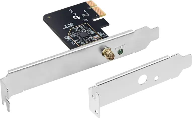 TP-Link Archer T2E AC600 Wireless Dual Band PCI Express Adapter, 600Mbps Wi-Fi, 5GHz 433Mbps, 2.4GHz 200Mbps, MU-MIMO, Detachable High-Gain Antenna