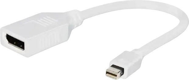 Adaptor Video Cablexpert A-mDPM-DPF-001-W, MiniDP (M) - DisplayPort (F), 0,15m, Alb