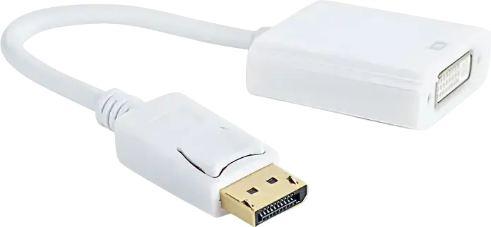 Adaptor Video Cablexpert A-DPM-DVIF-002-W, DisplayPort (M) - DVI-I (F), 0,1m, Alb