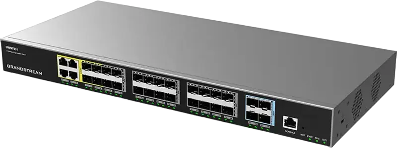 Switch de rețea Grandstream GWN7831, 4x Gigabit Combo