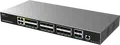 Switch de Agregare Gestionat Layer 3 Grandstream GWN7831, 24x SFP, 4x 10G SFP+, 4x Porturi Gigabit Combo, Montabil in Rack, IPv4/IPv6, QoS, VLAN, Negru