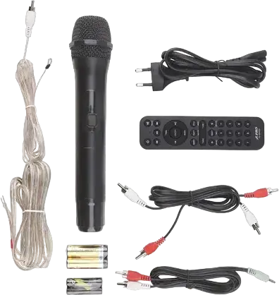Sistem Audio de Podea F&D T-70X 2.0, 160W RMS, Lemn, Bluetooth 5.0, HDMI ARC, Optic, Coaxial, Radio FM, Functie Karaoke, Afisaj LED, Negru