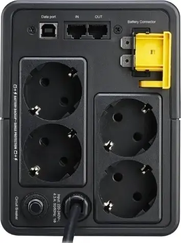 APC Back-UPS BX Line-Interactive UPS 950VA 230V Tower with Automatic Voltage Regulation AVR and Surge Protection for Home and Business Electronics
