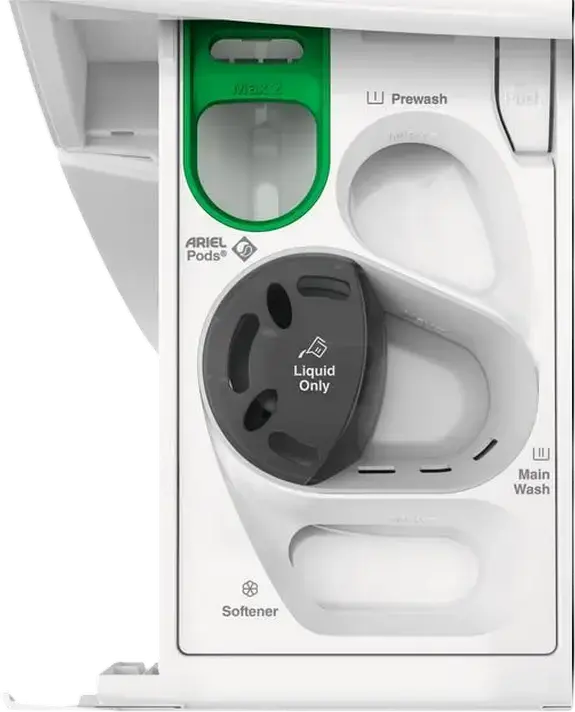 AEG LWR73864O 7000 Series Ruby Ecoline Washer Dryer, 8kg Wash, 5kg Dry, 1600 rpm, ProSense, ProSteam, Wi-Fi, White/Black, A Energy Class