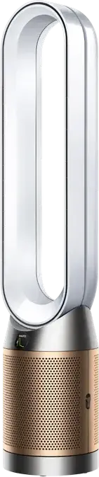 Dyson Purifier Cool PC2 De-NOx TP12 2-in-1 Air Purifier and Fan, HEPA Carbon Catalytic Filters, Wi-Fi, MyDyson App, LED Display, White and Gold