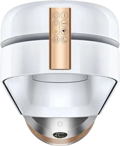 Dyson Purifier Cool PC2 De-NOx TP12 2-in-1 Air Purifier and Fan, HEPA Carbon Catalytic Filters, Wi-Fi, MyDyson App, LED Display, White and Gold