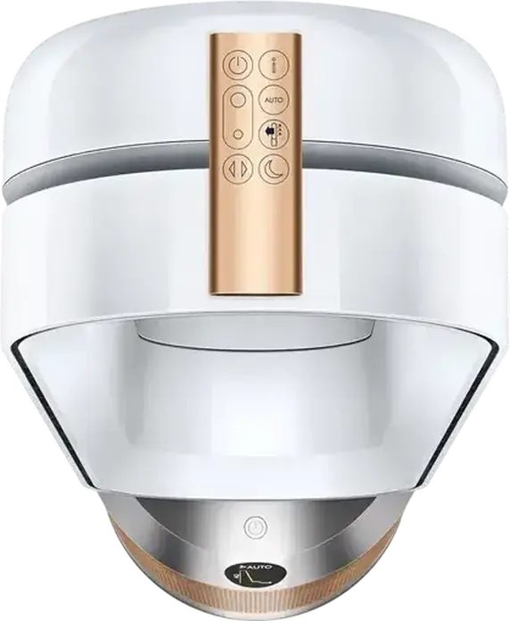 Dyson Purifier Cool PC2 De-NOx TP12 2-in-1 Air Purifier and Fan, HEPA Carbon Catalytic Filters, Wi-Fi, MyDyson App, LED Display, White and Gold