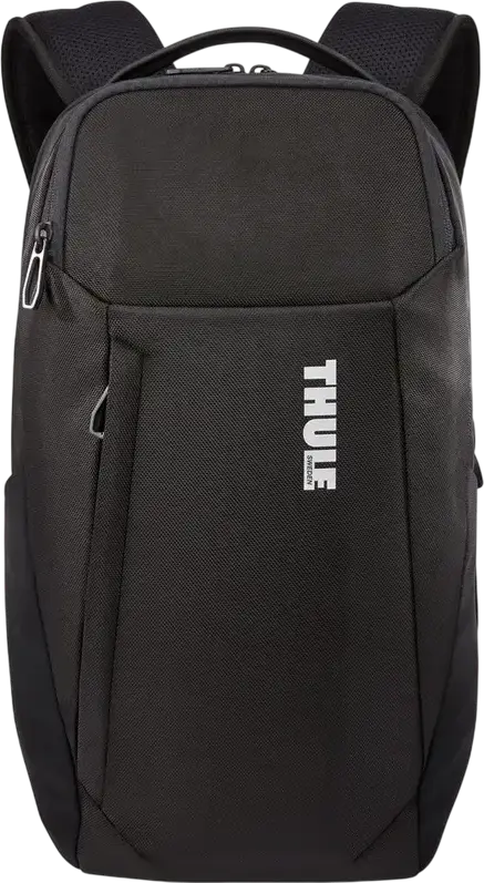 Rucsac Thule Accent TACBP2115 pentru laptop, 20L Poliester Reciclat, Compatibil cu laptop pana la 14" si tableta de 10.5", Rezistent la apa, Negru
