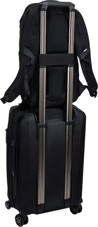 Rucsac Thule Accent TACBP2115 pentru laptop, 20L Poliester Reciclat, Compatibil cu laptop pana la 14" si tableta de 10.5", Rezistent la apa, Negru