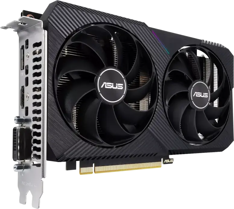 Placa Video ASUS Dual GeForce RTX 3050 V2 OC Edition, 8GB GDDR6, NVIDIA Ampere, Ray Tracing, DLSS, Ventilatoare Axial-tech, DUAL-RTX3050-O8G-V2