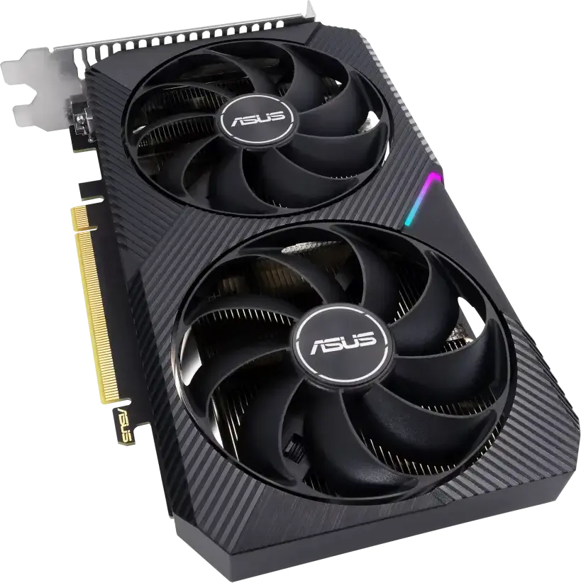 Placa Video ASUS Dual GeForce RTX 3050 V2 OC Edition, 8GB GDDR6, NVIDIA Ampere, Ray Tracing, DLSS, Ventilatoare Axial-tech, DUAL-RTX3050-O8G-V2