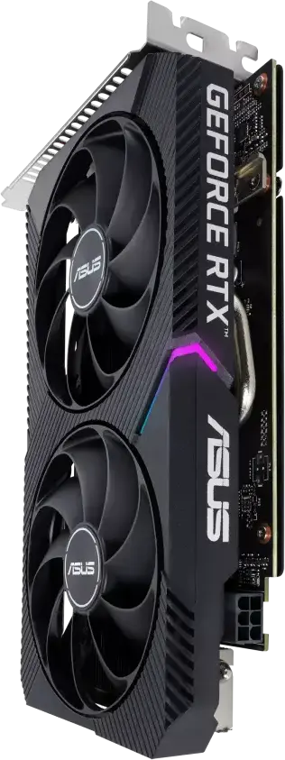 Placa Video ASUS Dual GeForce RTX 3050 V2 OC Edition, 8GB GDDR6, NVIDIA Ampere, Ray Tracing, DLSS, Ventilatoare Axial-tech, DUAL-RTX3050-O8G-V2