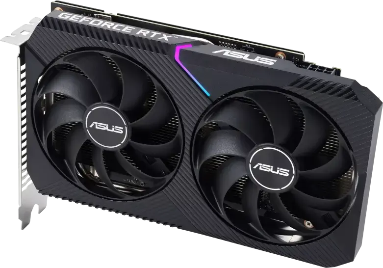 Placa Video ASUS Dual GeForce RTX 3050 V2 OC Edition, 8GB GDDR6, NVIDIA Ampere, Ray Tracing, DLSS, Ventilatoare Axial-tech, DUAL-RTX3050-O8G-V2