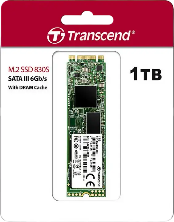 SSD Transcend 830S 1TB M.2 2280 SATA III, Memorie Flash 3D NAND, Viteza Citire pana la 560MB/s si Scriere 500MB/s, Cache DDR3 DRAM, TS1TMTS830S