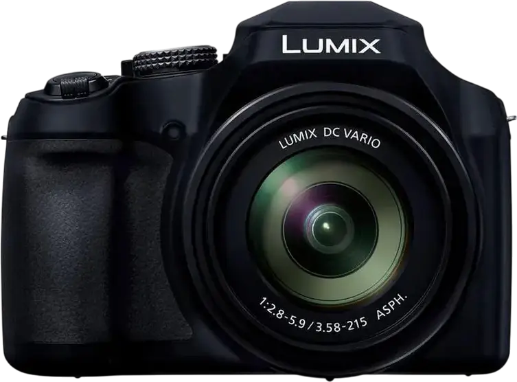 Panasonic Lumix DC-FZ82D Camera Bridge, 18.1MP, Zoom Optic 60x, Echivalent 20-1200mm, Video 4K, Vizor OLED, Negru
