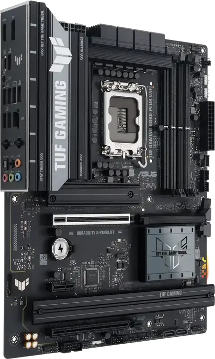 Placa de baza ASUS TUF GAMING B860-PLUS WIFI LGA1851 Intel B860 ATX DDR5 8666+ MT/s PCIe 5.0 Wi-Fi 7 Bluetooth 5.4 Ethernet 2.5Gb