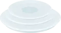 Tefal Ingenio L9849253 Lid Set, 3 Pieces, Transparent Plastic, Dishwasher Safe, 16cm 18cm 20cm
