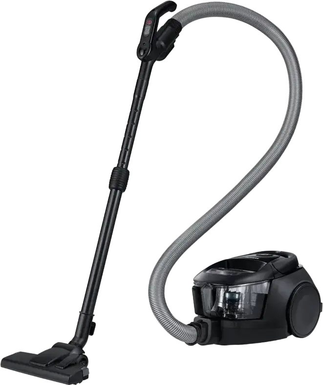 Aspirator fara sac Samsung VC18M31C0HG/UK, Putere 1800W, Suctie 380W, Filtru HEPA 11, Rezervor Praf 2L, Tub Telescopic din Otel, Perie Turbo, Negru/Gri
