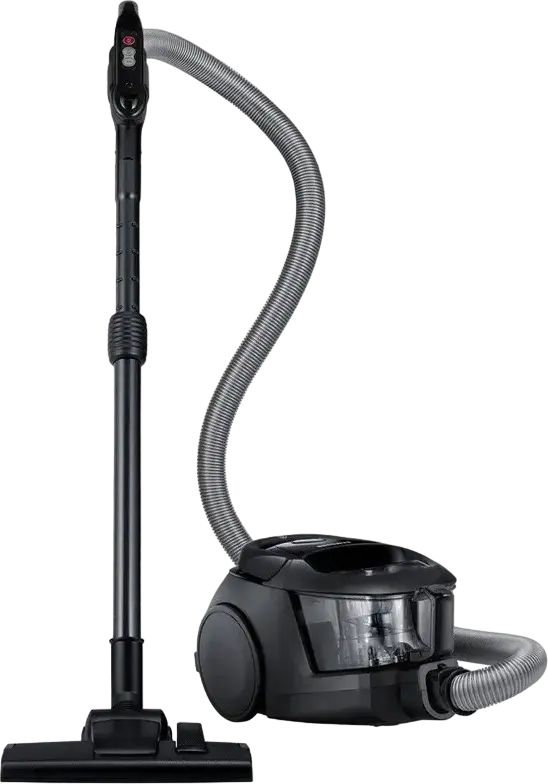Aspirator fara sac Samsung VC18M31C0HG/UK, Putere 1800W, Suctie 380W, Filtru HEPA 11, Rezervor Praf 2L, Tub Telescopic din Otel, Perie Turbo, Negru/Gri