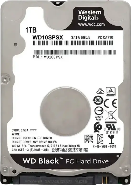 Unitate HDD Western Digital WD Black, 2.5"/7 mm, 1 TB <WD10SPSX>