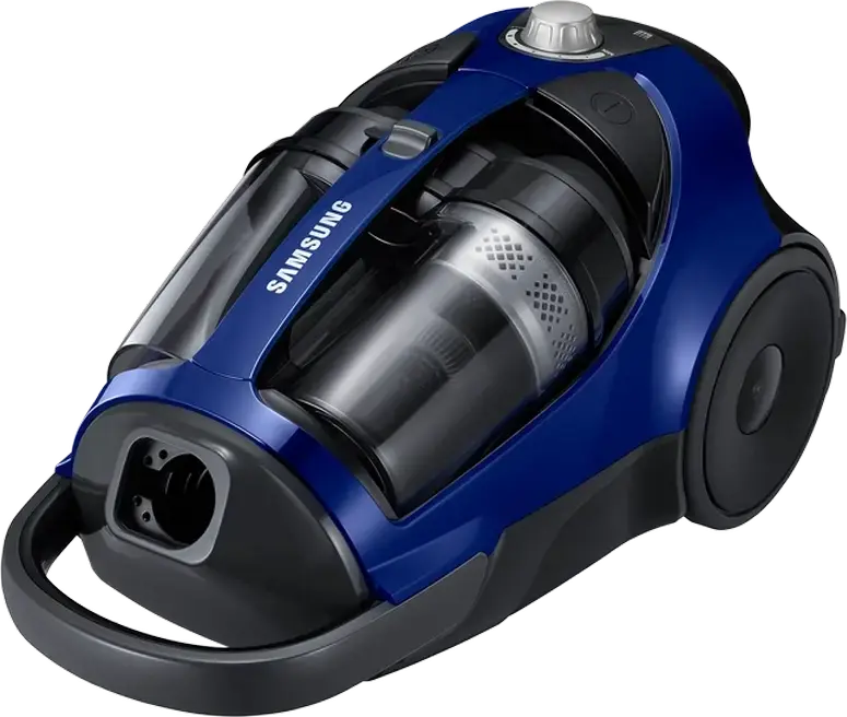 Samsung VCC8836V36 Bagless Canister Vacuum Cleaner, 2200W Power, 430W Suction, HEPA 13 Filter, 2L Dust Container, Telescopic Steel Tube, Turbo Brush