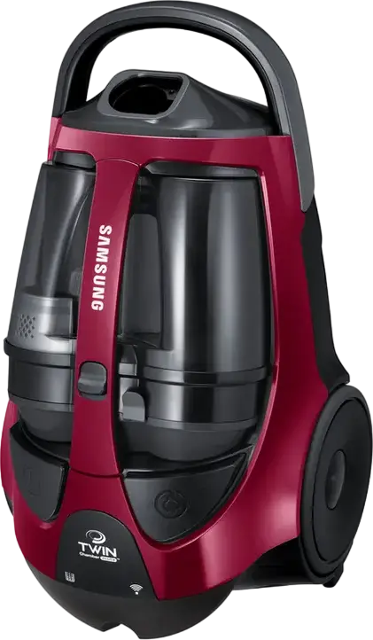 Пылесос без мешка Samsung VCC885FH3P/SBW, Мощность 2200Вт, Сила всасывания 430Вт, Контейнер 2л, Фильтр HEPA 13, Super Twin Chamber, Телескопическая трубка