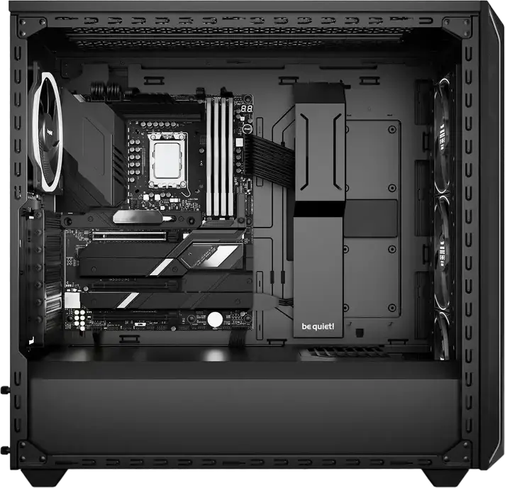 Carcasa PC be quiet! Shadow Base 800 FX, Neagra, Midi-Tower E-ATX, 4 ventilatoare 140mm Light Wings ARGB PWM, Sticla Temperata, Suport Radiator 420mm, USB-C