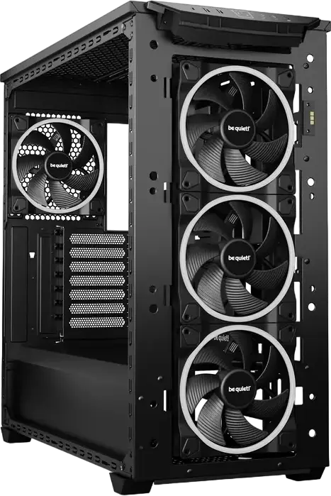 Carcasa PC be quiet! Shadow Base 800 FX, Neagra, Midi-Tower E-ATX, 4 ventilatoare 140mm Light Wings ARGB PWM, Sticla Temperata, Suport Radiator 420mm, USB-C