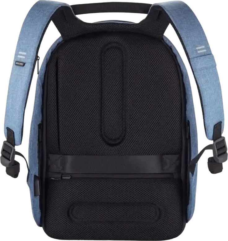 Rucsac Anti-Furt XD Design Bobby Hero Small, Albastru, Material R-pet Impermeabil, pentru Laptop 13.3 inch si Tableta 12.9 inch, Port USB, 380x265x140mm