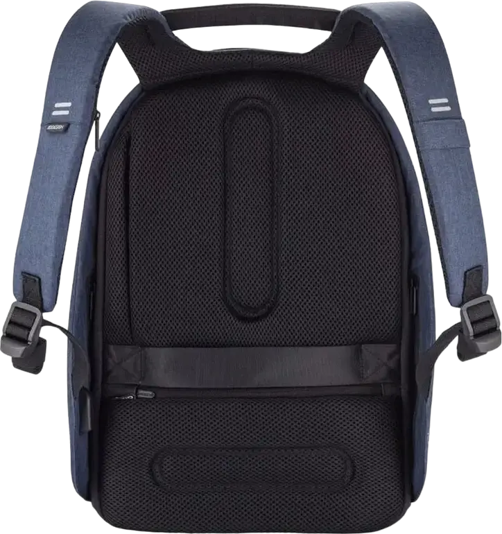 XD Design Bobby Hero Small Anti-Theft Backpack, Dark Blue, Water-Repellent R-pet Fabric, for 13.3 inch Laptops and 12.9 inch Tablets, USB Charging Port, 380x265x140mm