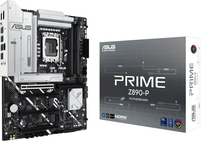 Placa de baza ASUS PRIME Z890-P ATX LGA1851 Chipset Intel Z890 pentru Processore Intel Core Ultra Series 2 DDR5 8666+ MT/s PCIe 5.0 4x M.2 Ethernet 2.5Gb