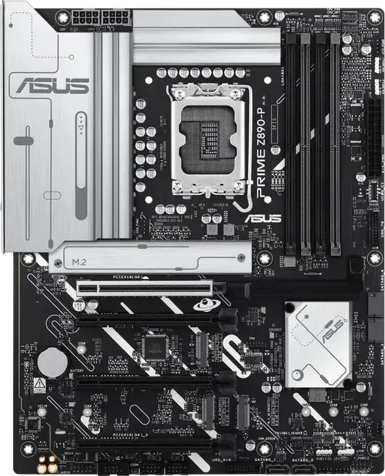 Placa de baza ASUS PRIME Z890-P ATX LGA1851 Chipset Intel Z890 pentru Processore Intel Core Ultra Series 2 DDR5 8666+ MT/s PCIe 5.0 4x M.2 Ethernet 2.5Gb