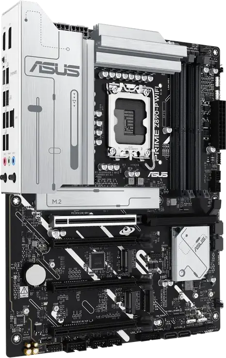 Материнская плата ASUS PRIME Z890-P WIFI LGA1851 Intel Z890 для Intel Core Ultra Series 2, DDR5 8666+ MT/s, PCIe 5.0, Wi-Fi 7, Thunderbolt 4, ATX