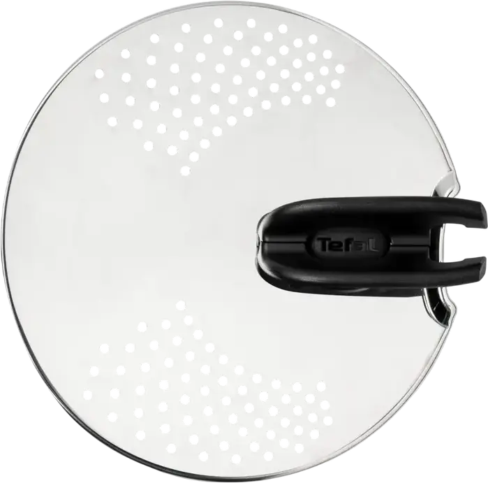Tefal Ingenio L9829453 Stainless Steel Straining Lid with Integrated Strainer, 14 cm, Grey