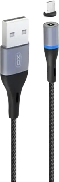 Cablu încărcare și sincronizare XO NB125, USB Type-A/USB Type-C, 1m, Negru