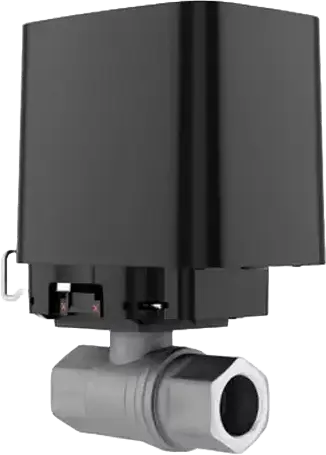 Vana de oprire a apei wireless Ajax WaterStop Jeweller 1/2" (DN 15), Vana RuB, Protocol Jeweller, Raza 1100m, Culoare: Negru