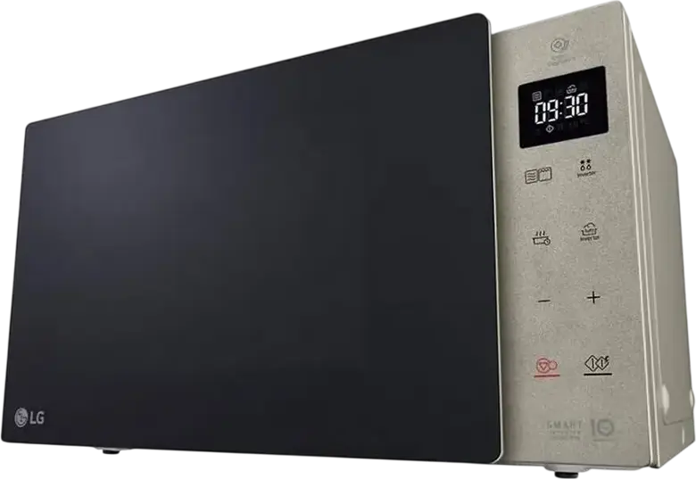 LG MH6535NBS Freestanding Microwave Oven with Grill, 25L, Smart Inverter Technology, 1000W Microwave, 900W Quartz Grill, Color: Silver