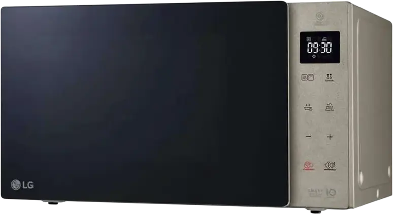 LG MH6535NBS Freestanding Microwave Oven with Grill, 25L, Smart Inverter Technology, 1000W Microwave, 900W Quartz Grill, Color: Silver