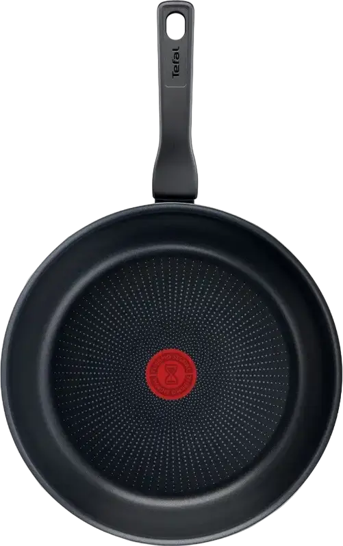Tiga Tefal C3850553 XL Force 26 cm, Strat Nonaderent Titanium 2X, Indicator Termic Thermo-signal, Aluminiu, fara PFOA, Fabricata in Franta