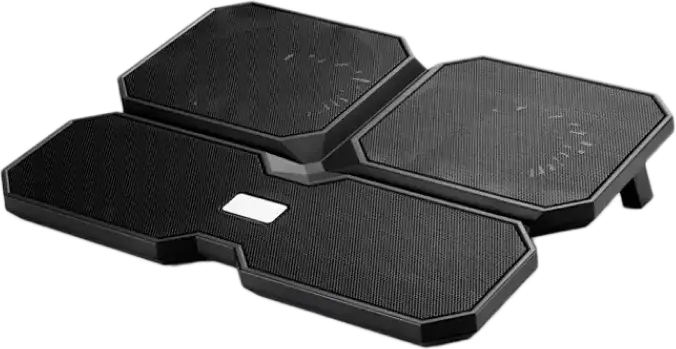 Suport ventilator laptop Deepcool MultiCore X6, 4 ventilatoare (2x140mm, 2x100mm), pana la 15.6 inch, rulment hidro, 2 porturi USB 2.0, Negru, DP-N422-MCX6
