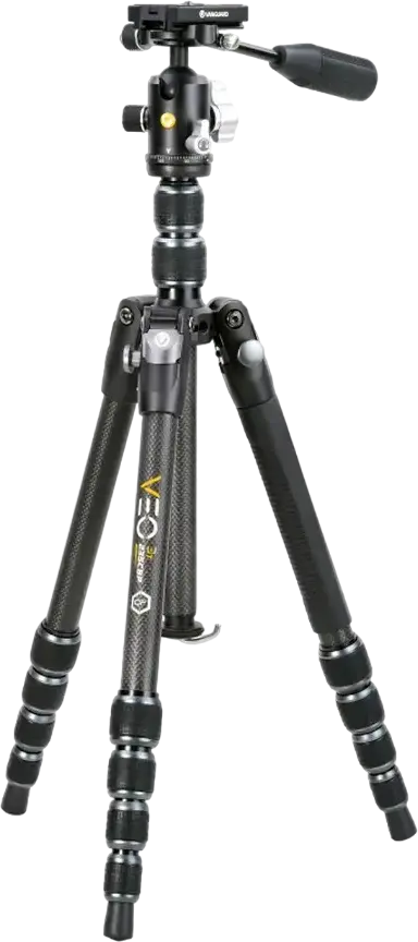 Trepied de Calatorie si Monopod Vanguard VEO 3T 235CBP din Fibra de Carbon, Cap Sferic Arca, Suporta 8kg, Inaltime 157cm, Suport Smartphone QS-72T
