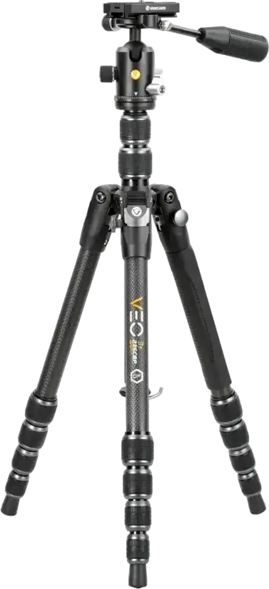 Trepied de Calatorie si Monopod Vanguard VEO 3T 235CBP din Fibra de Carbon, Cap Sferic Arca, Suporta 8kg, Inaltime 157cm, Suport Smartphone QS-72T