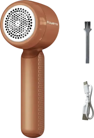 Aparat de curatat scame Rowenta Easy Care JA8001E0, Reincarcabil, Incarcare USB-C, Autonomie 60 min, cu Perie de Curatare, Portocaliu