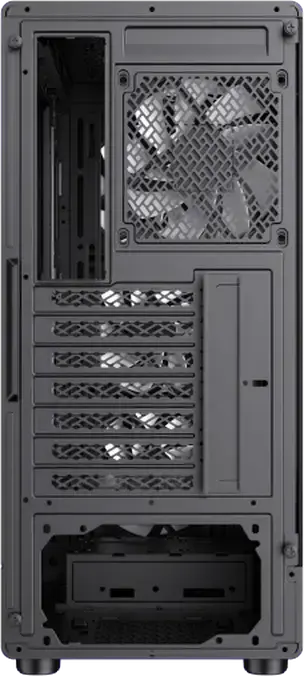 Gamemax Storm 2 AB Midi Tower Gaming Case, Tempered Glass, 4x 120mm ARGB Fans, E-ATX Support, Type-C, Mesh Front Panel, Black