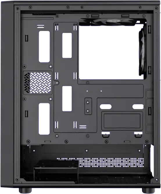Gamemax Storm 2 AB Midi Tower Gaming Case, Tempered Glass, 4x 120mm ARGB Fans, E-ATX Support, Type-C, Mesh Front Panel, Black